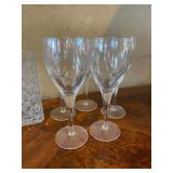 8 Crystal Decanters 1980