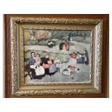 Pablo Picasso Art Print in Antique Frame