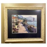 Bellagio Promenade Art Print by Howard Behrens Framed and Matted