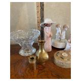 Hans-Agne Jakobsen Swedish Brass Candle Holder and Alain Tremblay Signed Stoneware