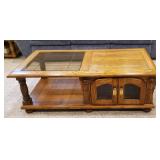 Set of Four Oak End and Coffee Tables