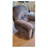 Blue Overstuffed Recliner