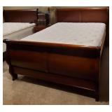 Full Size Sleigh Style Headboard and Footboard and Frame