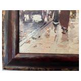 Antoine Blanchard Litho Print "Champs Elysees" Framed