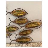 Abstract Metal School of Fish Wall Art