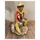 Vintage 1979 Universal Statuary Cowboy Resin Statue Figure
