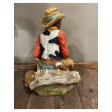 Vintage 1979 Universal Statuary Cowboy Resin Statue Figure