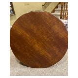 Folding Table and Cushioned Four Chair Set and Additional Round Folding Table
