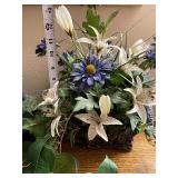 Faux Floral Wall Hanging