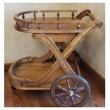 Oak Bar Cart