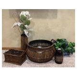 Floral and Basket Decor