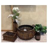 Floral and Basket Decor