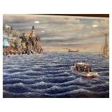 Split Rock Lighthouse Ken Zylla Signed and Numbered Framed Art