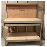 3 of 3 Metal Workbench with Pegboard