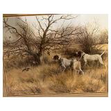 Pointers and Bobwhites Maynard Reece Lithograph 1980