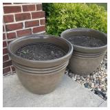 Two Large Outdoor Planters