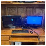 Electronics LOT - HP Pro Desktop i5-3470 and 24" HP Monitor 21" Vizio Television