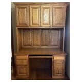 Two Piece Office Desk with Hutch