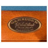 Olhausen Ornate Pool Table with Pool Cue, Billiard Balls and Rack
