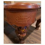 Olhausen Ornate Pool Table with Pool Cue, Billiard Balls and Rack