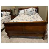 Full Size Bedding Set Blue and Cream Seashells Lot 1 of 2
