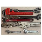 Craftsman 14" Pipe Wrench and Vise Grips