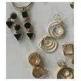 Large Lot of Costume Jewelry Pearls, Gold and Black Enamel, Gold Jewelry
