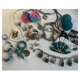 Large Lot of Costume Jewelry Nautical and Beach Theme