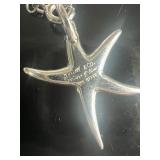 Tiffany & Co. Sterling Silver Starfish Charm Pendant