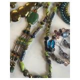 Beaded and Metal Costume Jewelry Lot