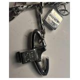 Vintage Givenchy Silver Rhinestone Drop Necklace and Earring Set and Whiting Davis Mesh Choker Lot
