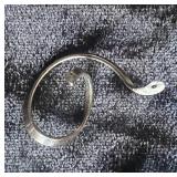 Sterling Silver Chain made in Italy, Sterling Slides (4) and Sterling Earrings Marked 925