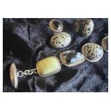 Sterling Silver Silpada Bracelet, Slide and Ring Black Onyx and Jasper