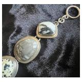 Sterling Silver Silpada Bracelet, Slide and Ring Black Onyx and Jasper