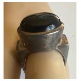 Sterling Silver 925 Cuff Bracelet and Rings
