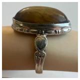 Sterling Silver 925 Cuff Bracelet and Rings