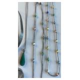 Vintage Collar Bib Necklace, Earrings and Rings Sterling Silver