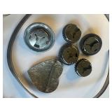 Vintage Collar Bib Necklace, Earrings and Rings Sterling Silver