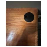 Adjustable Height Wooden Desk and Side Table