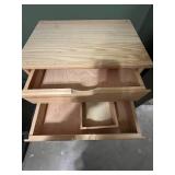 Wooden Six-Drawer Rolling Cabinet