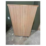 Wooden Six-Drawer Rolling Cabinet