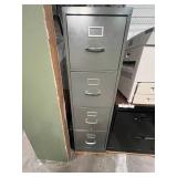 Tall Metal 4-Drawer Filing Cabinet