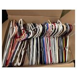 Lot of Assorted Plastic and Wooden Hangers