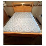 Queen Size Mattress and Box Spring with Wooden Frame