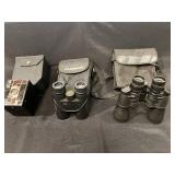 Lot of Vintage Kodak Beau Brownie Camera and Binoculars with Cases