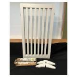 Folding Decorative White Slatted Screen Divider