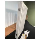 Folding Decorative White Slatted Screen Divider