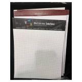 Assorted Office Supplies Lot: Copy Paper, Binder Page Refills, Hanging Folders