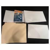 Office Supplies Bundle: Xerox Vitality Printer Paper, Sony DVD+R, Wooden File Holders, QuickFit Binders, and Magnetic Dry-Erase Board