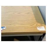 Sturdy Wooden Work Table with Metal Frame - 30" x 60" x 30"